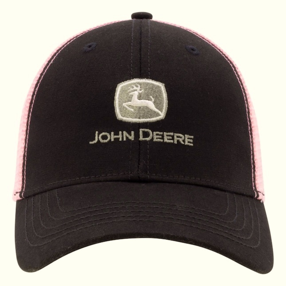 John Deere “One Size Fits Most” Women's Black Cotton Baseball Cap